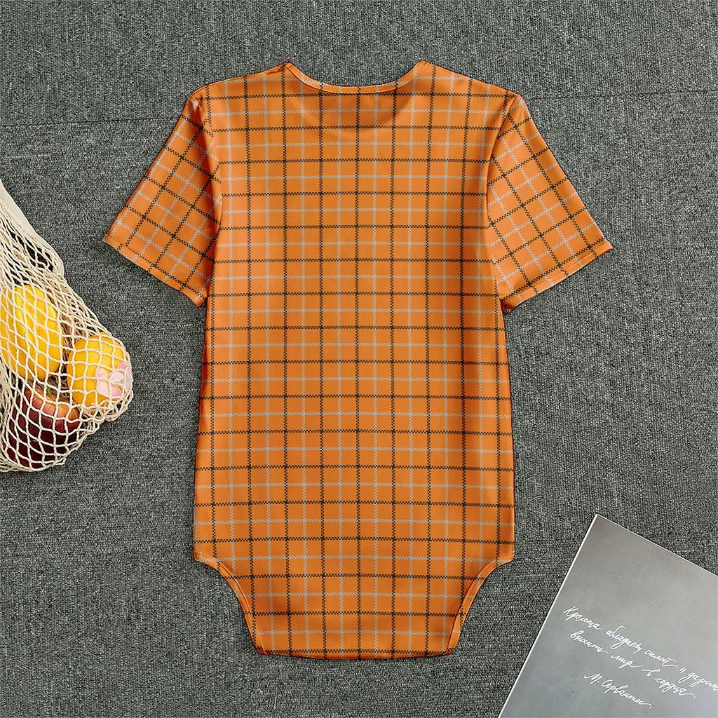 Halloween Tattersall Pattern Print Men's Bodysuit
