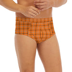 Halloween Tattersall Pattern Print Men's Briefs