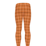 Halloween Tattersall Pattern Print Men's leggings