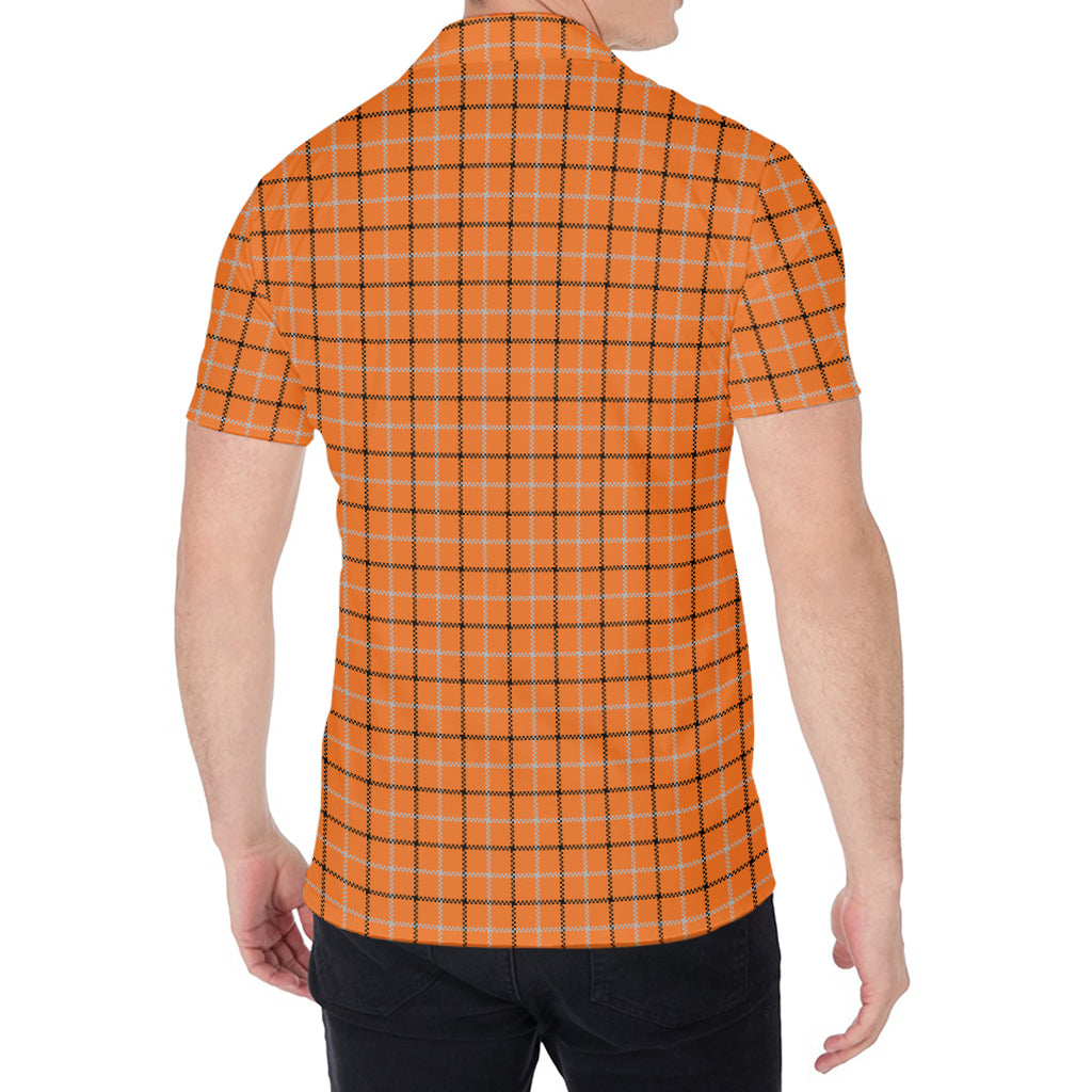 Halloween Tattersall Pattern Print Men's Shirt