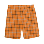Halloween Tattersall Pattern Print Men's Sports Shorts
