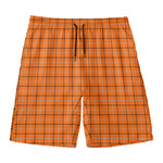 Halloween Tattersall Pattern Print Men's Swim Trunks
