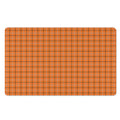 Halloween Tattersall Pattern Print Polyester Doormat