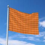 Halloween Tattersall Pattern Print Polyester Flag