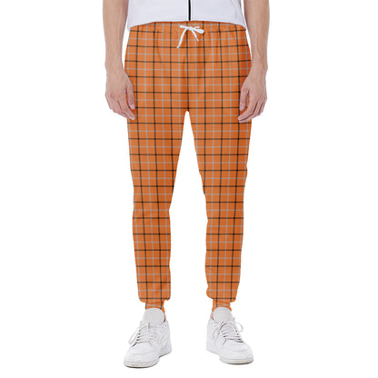 Halloween Tattersall Pattern Print Scuba Joggers