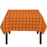 Halloween Tattersall Pattern Print Tablecloth