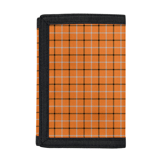 Halloween Tattersall Pattern Print Trifold Wallet