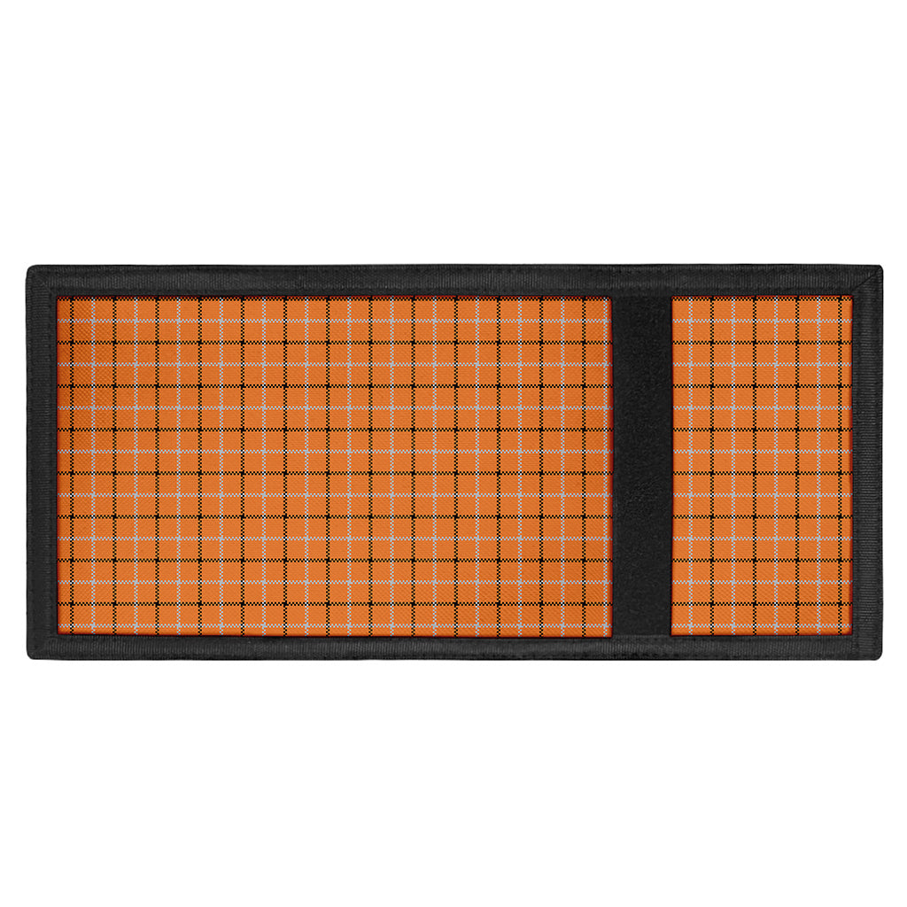 Halloween Tattersall Pattern Print Trifold Wallet