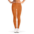 Halloween Tattersall Pattern Print Women's Leggings