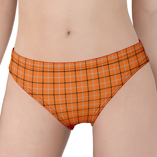 Halloween Tattersall Pattern Print Women's Panties