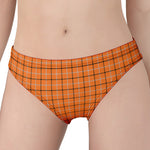 Halloween Tattersall Pattern Print Women's Panties