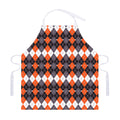 Halloween Themed Argyle Pattern Print Adjustable Apron