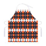 Halloween Themed Argyle Pattern Print Adjustable Apron