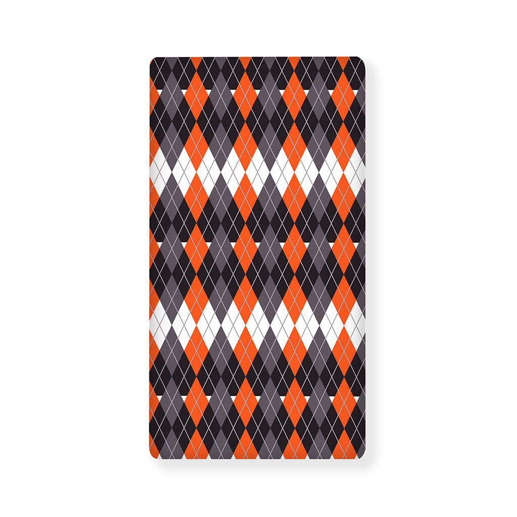 Halloween Themed Argyle Pattern Print Baby Crib Sheet