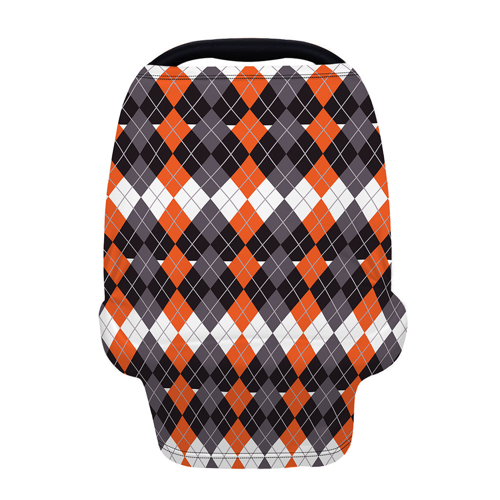 Halloween Themed Argyle Pattern Print Baby Seat Cover