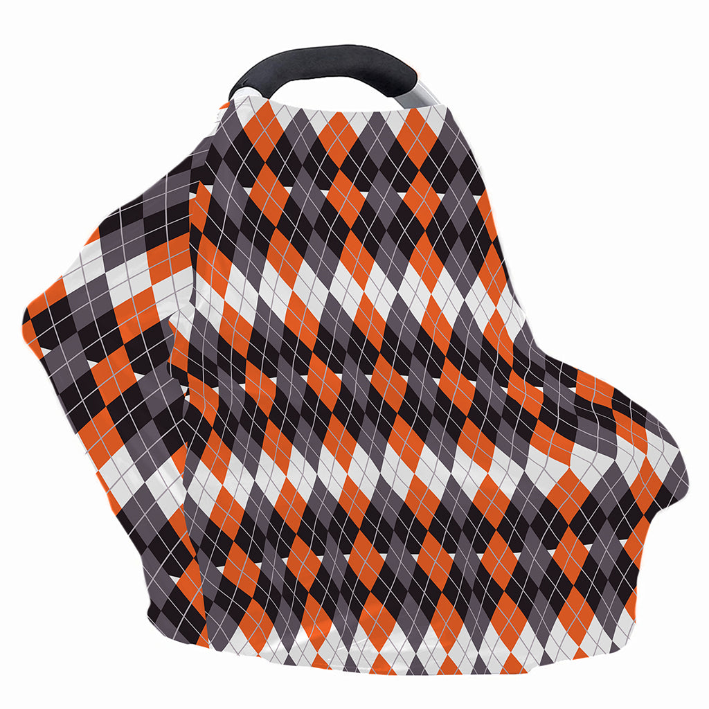 Halloween Themed Argyle Pattern Print Baby Seat Cover