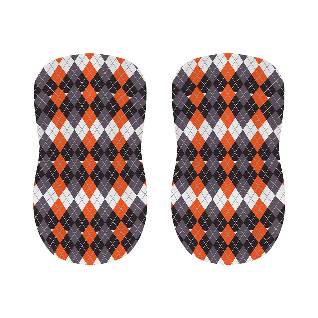 Halloween Themed Argyle Pattern Print Bar Stool Covers