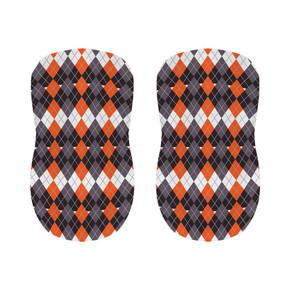 Halloween Themed Argyle Pattern Print Bar Stool Covers