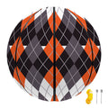 Halloween Themed Argyle Pattern Print Basketball