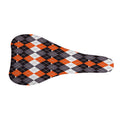 Halloween Themed Argyle Pattern Print Bicycle Seat Cover