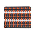 Halloween Themed Argyle Pattern Print Bifold Wallet