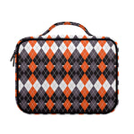Halloween Themed Argyle Pattern Print Briefcase Bible Bag