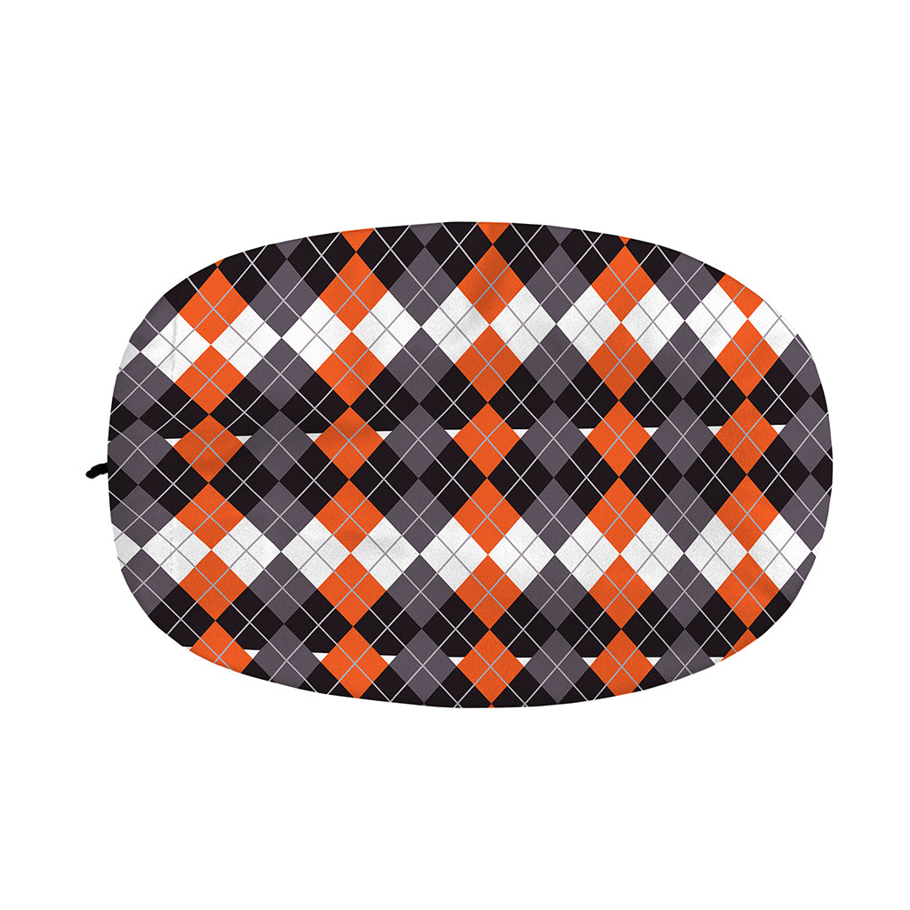 Halloween Themed Argyle Pattern Print Car Side Mirror Covers