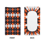 Halloween Themed Argyle Pattern Print Changing Pad Cover