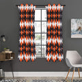 Halloween Themed Argyle Pattern Print Grommet Curtain Panels
