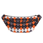 Halloween Themed Argyle Pattern Print Fanny Pack