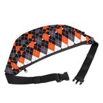 Halloween Themed Argyle Pattern Print Fanny Pack