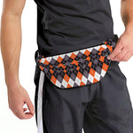 Halloween Themed Argyle Pattern Print Fanny Pack