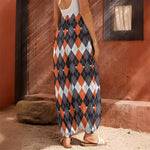 Halloween Themed Argyle Pattern Print Harem Pants