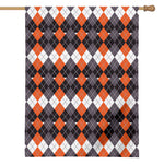 Halloween Themed Argyle Pattern Print House Flag