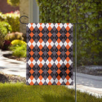 Halloween Themed Argyle Pattern Print House Flag
