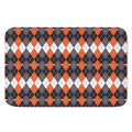 Halloween Themed Argyle Pattern Print Indoor Door Mat