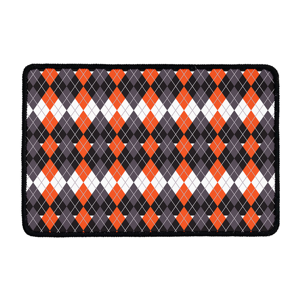 Halloween Themed Argyle Pattern Print Kitchen Mat