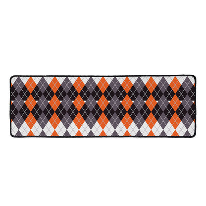Halloween Themed Argyle Pattern Print Long Kitchen Mat