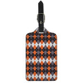 Halloween Themed Argyle Pattern Print Luggage Tag