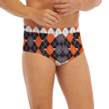 Halloween Themed Argyle Pattern Print Men's Briefs
