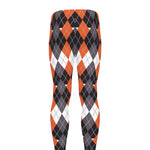 Halloween Themed Argyle Pattern Print Men's leggings