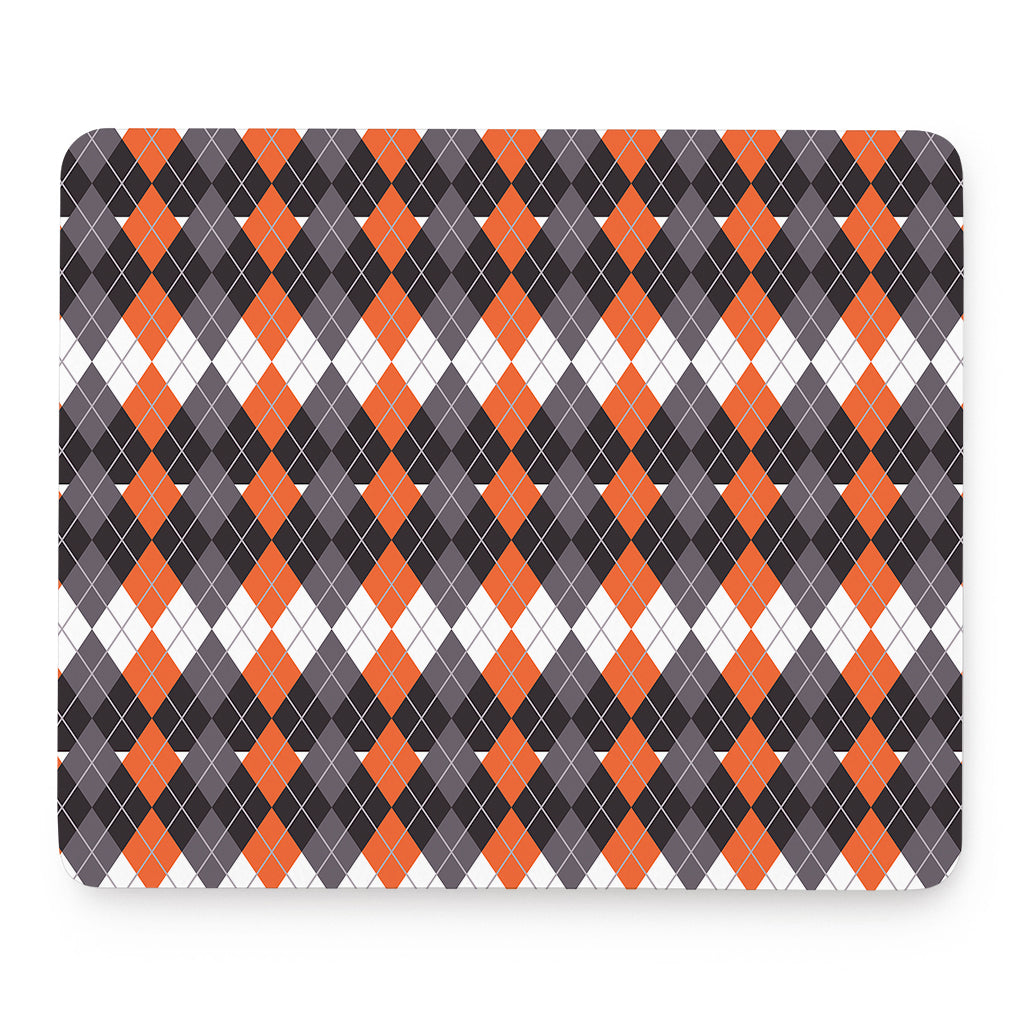 Halloween Themed Argyle Pattern Print Mouse Pad