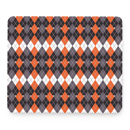 Halloween Themed Argyle Pattern Print Mouse Pad