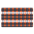 Halloween Themed Argyle Pattern Print Polyester Doormat