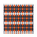 Halloween Themed Argyle Pattern Print Silk Bandana