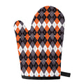 Halloween Themed Argyle Pattern Print Single Oven Mitt