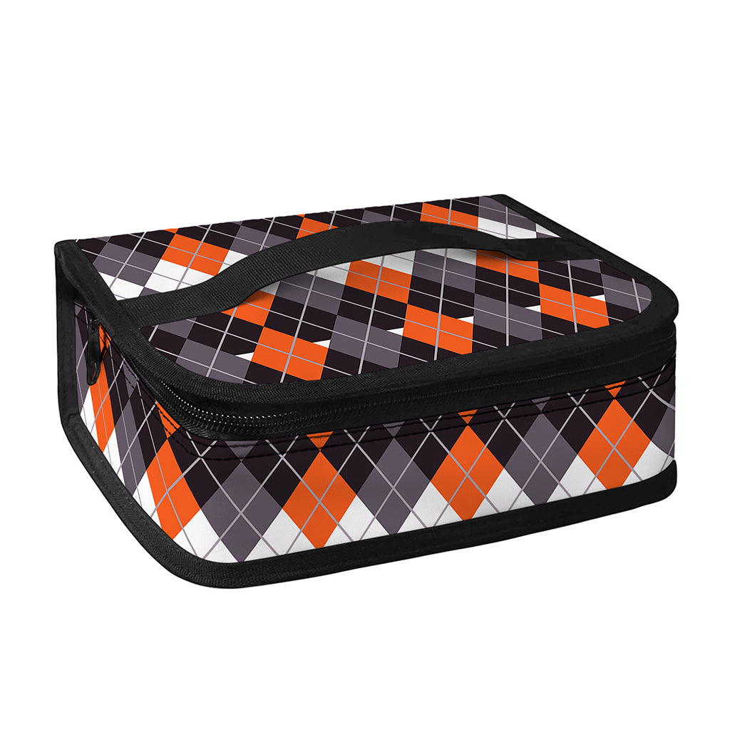 Halloween Themed Argyle Pattern Print Small Lunch Bag