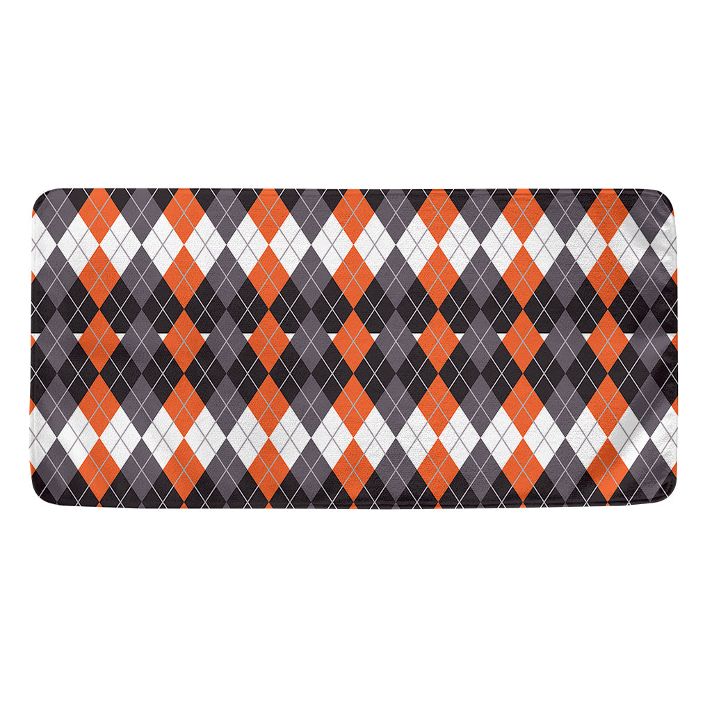Halloween Themed Argyle Pattern Print Towel