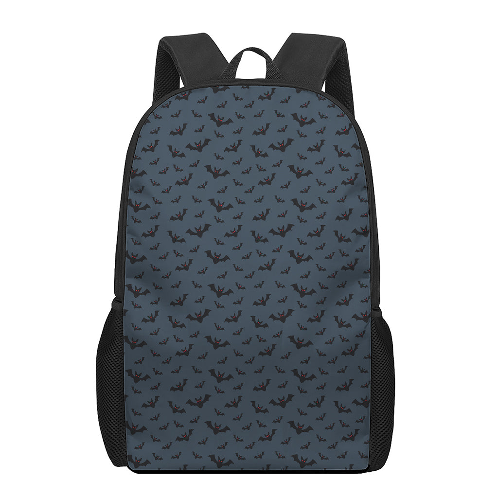 Halloween Vampire Bat Pattern Print 17 Inch Backpack