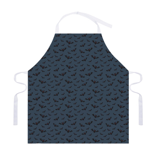 Halloween Vampire Bat Pattern Print Adjustable Apron